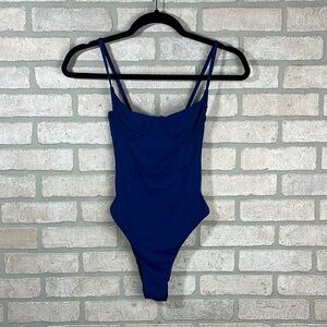 We Wore What Navy Danielle One Piece Swim- Size XS